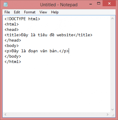 Ví dụ về html-notepad